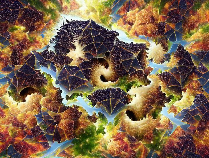 Tessellated Fractal Mandelbrot Supernova Concept Art