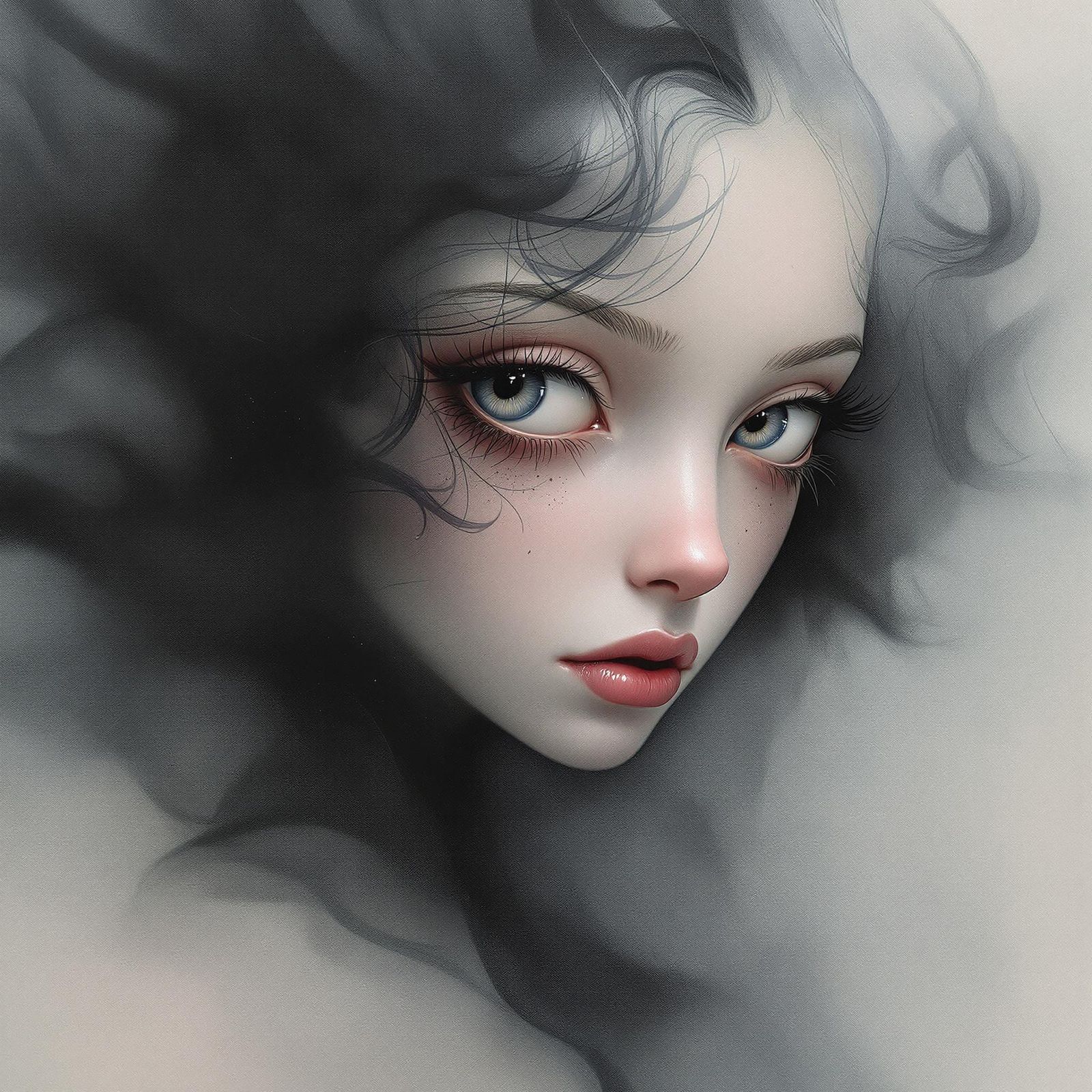 Dreamlike Fairy Portrait in Surrealist Style