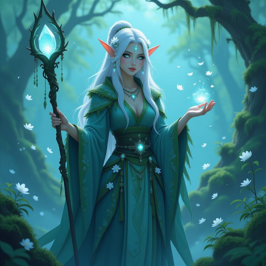 Enchanted Moonweaver Trolls in Dreamy Forest