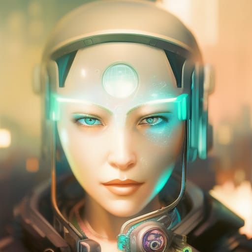 Rebecca Cyberpunk Edgerunners Face in Rococo Style