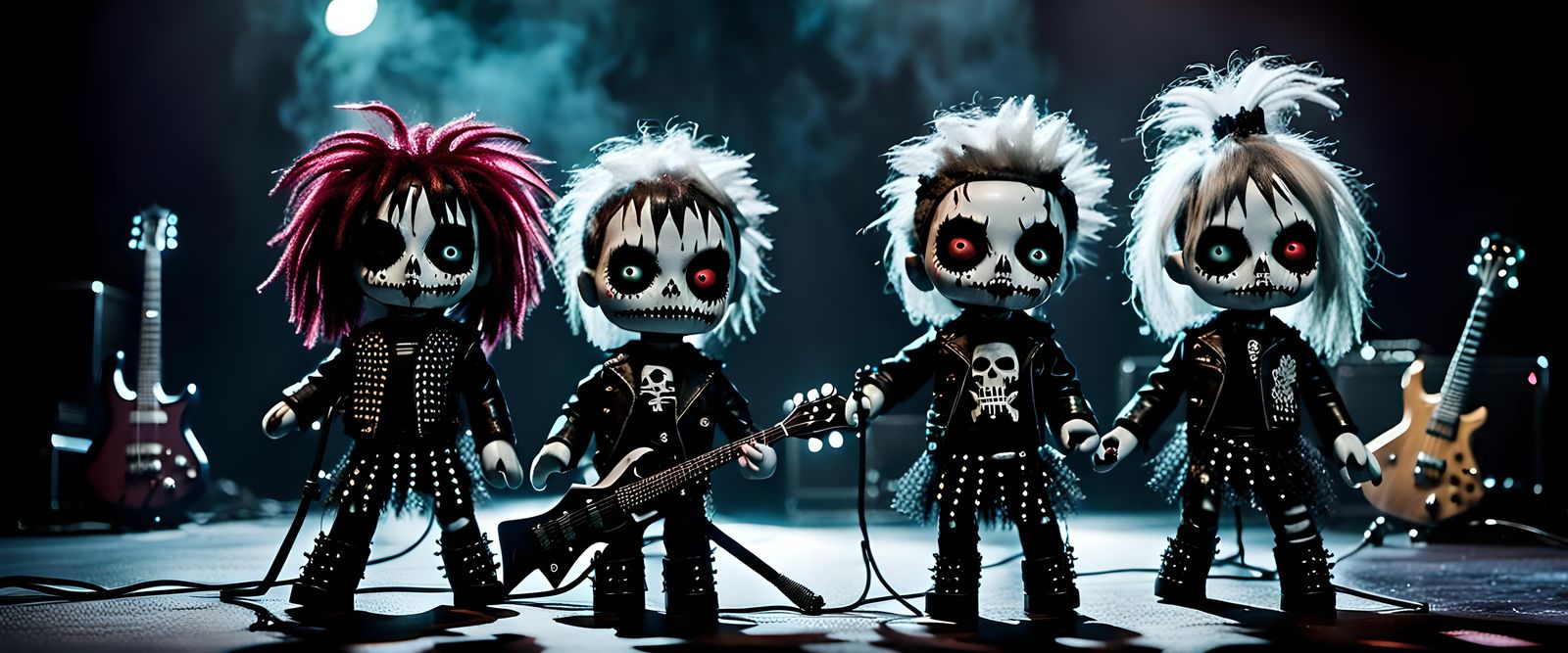 Creepy Doll Heavy Metal Band Image