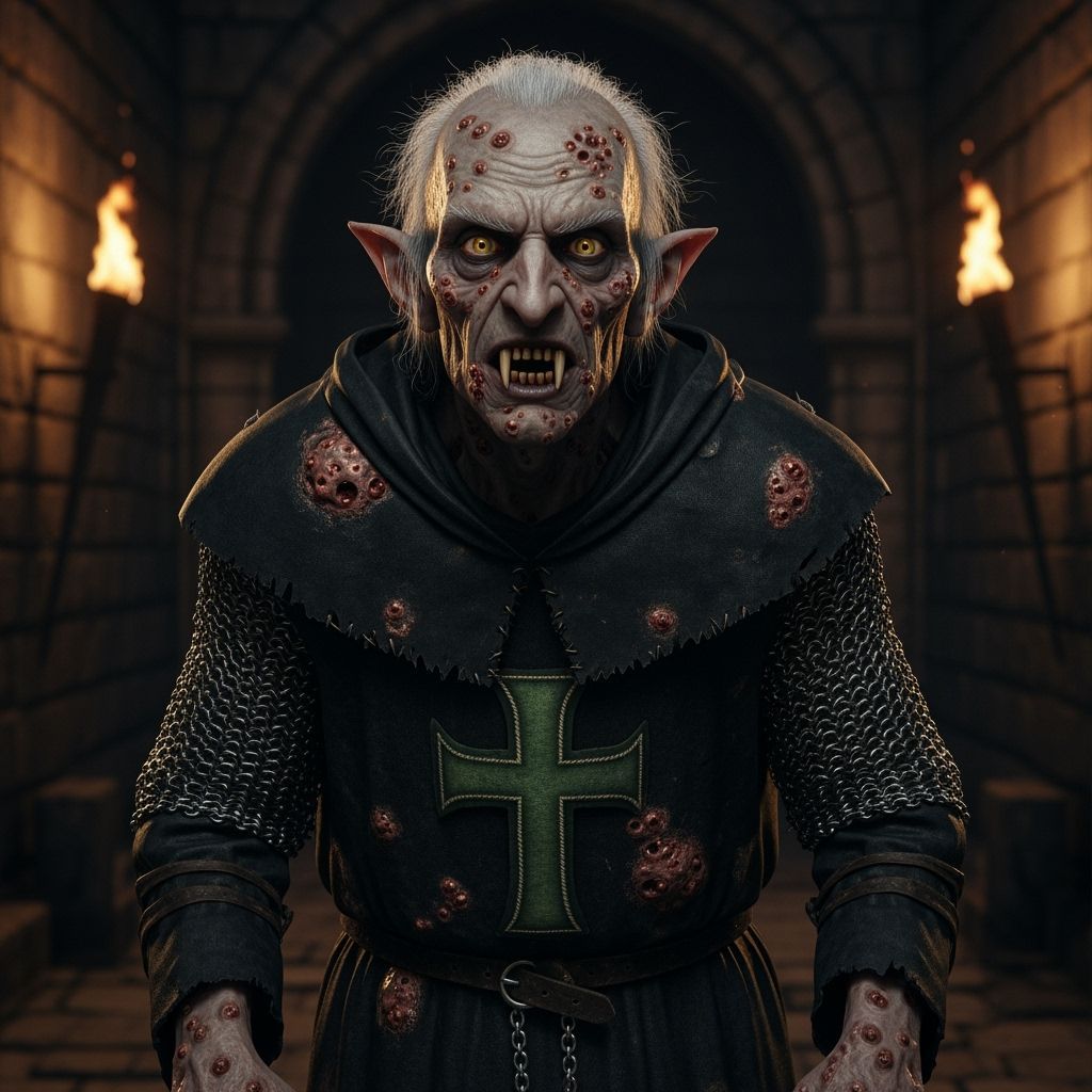 Monstrous Nosferatu Leper in Constantinople, Horror Realism