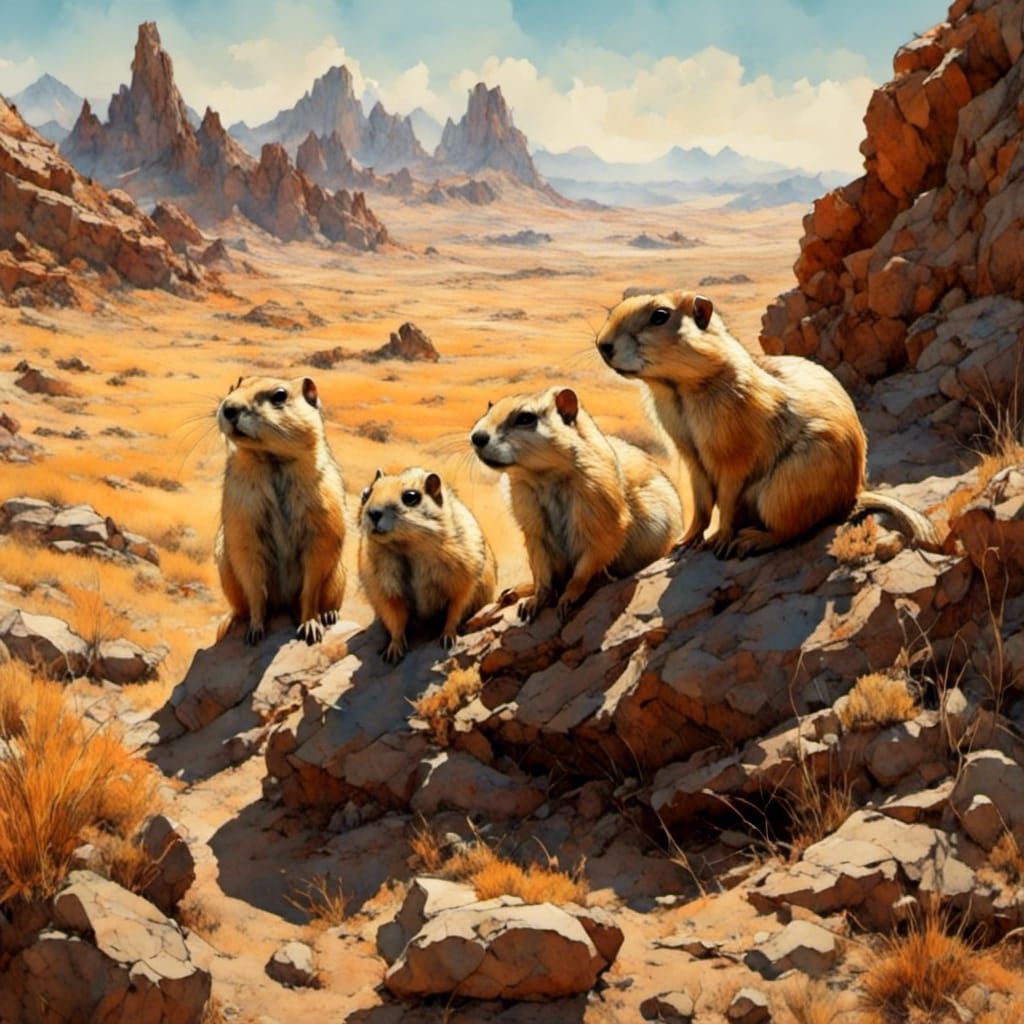 Prairie dogs on the watch
