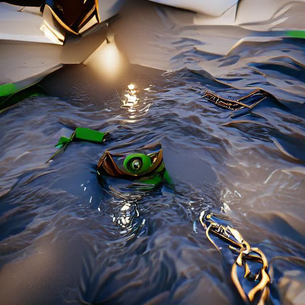 Chained Kappa in Sinking Boat: Unreal Engine