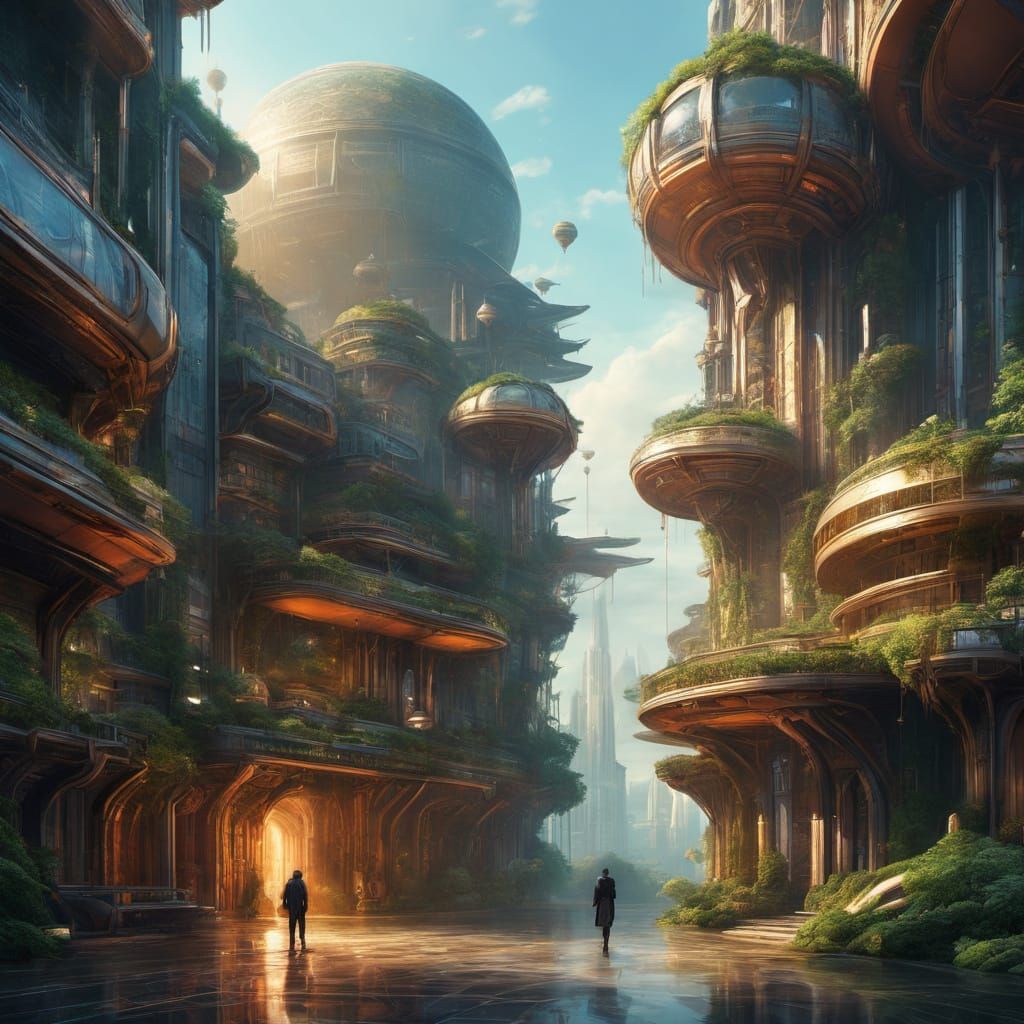 Here’s a **detailed AI art prompt** inspired by your image:  

**"A breathtaking futuristic city with magnificent floati...