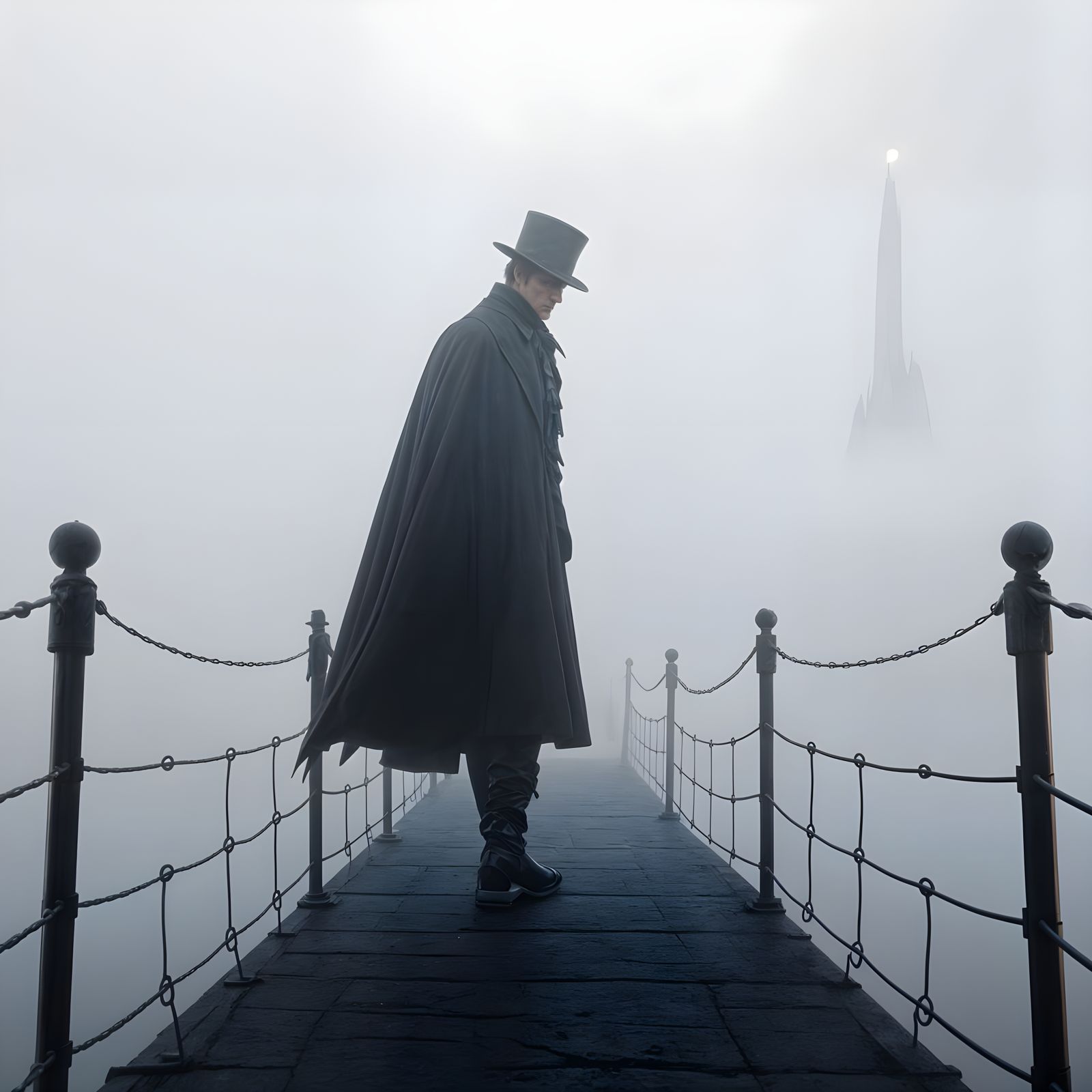 Daily Challenge #997: Mist - Lone figure in the mist