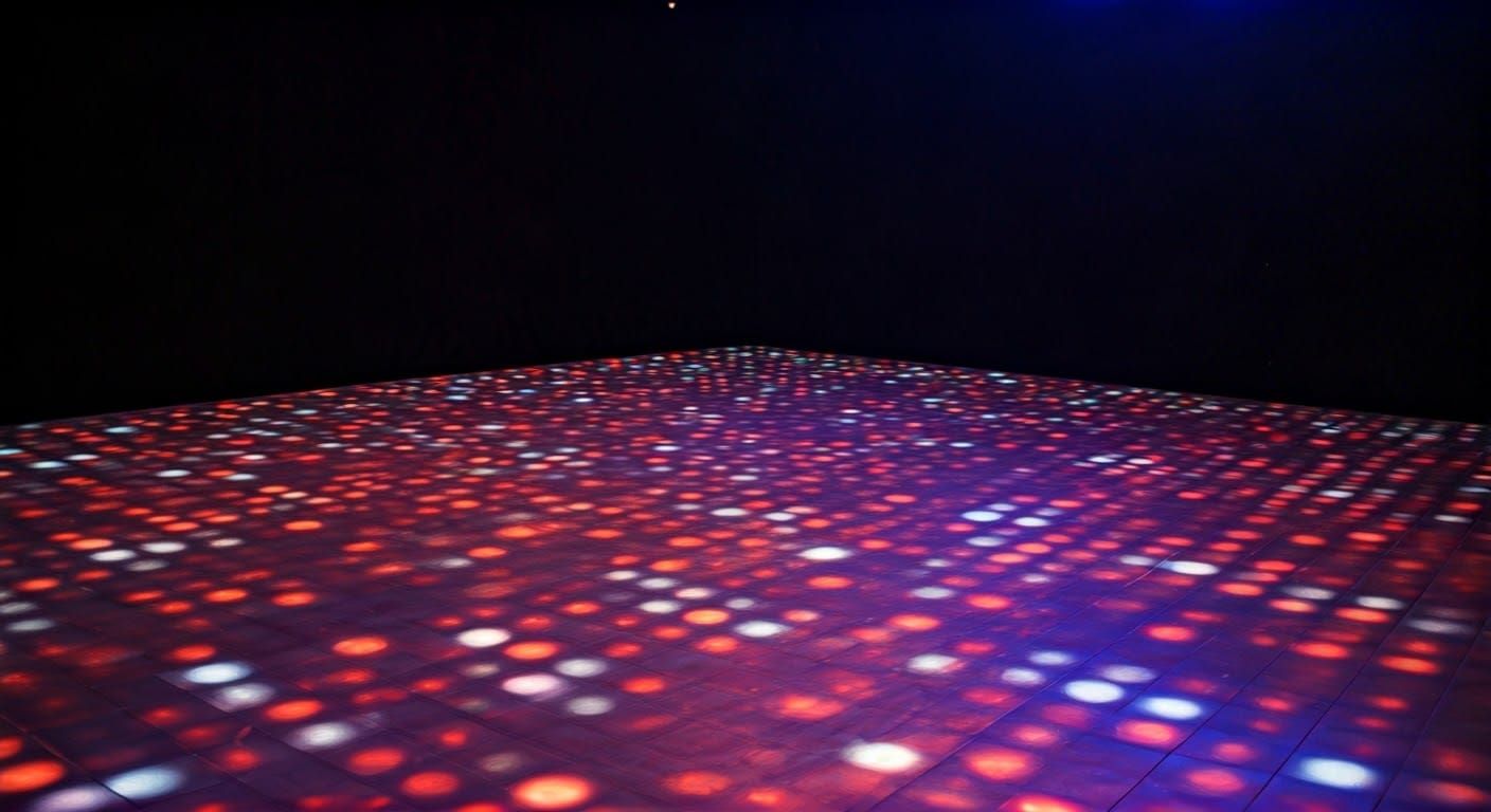 Glowing Disco Dance Floor