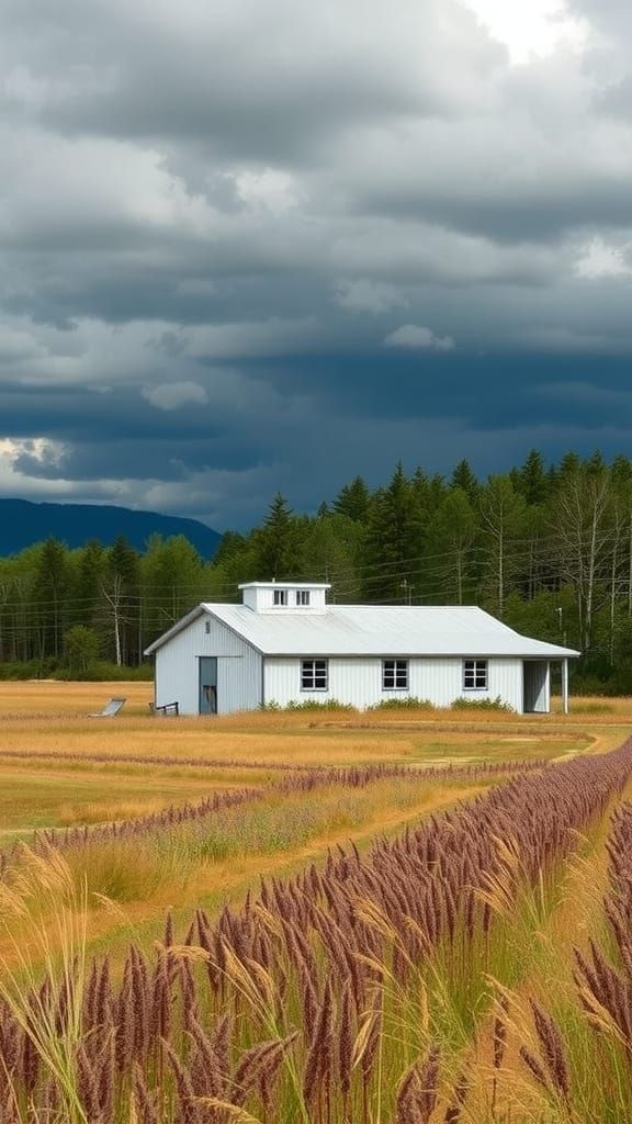 Ambandon Airport Building in an abandon field
