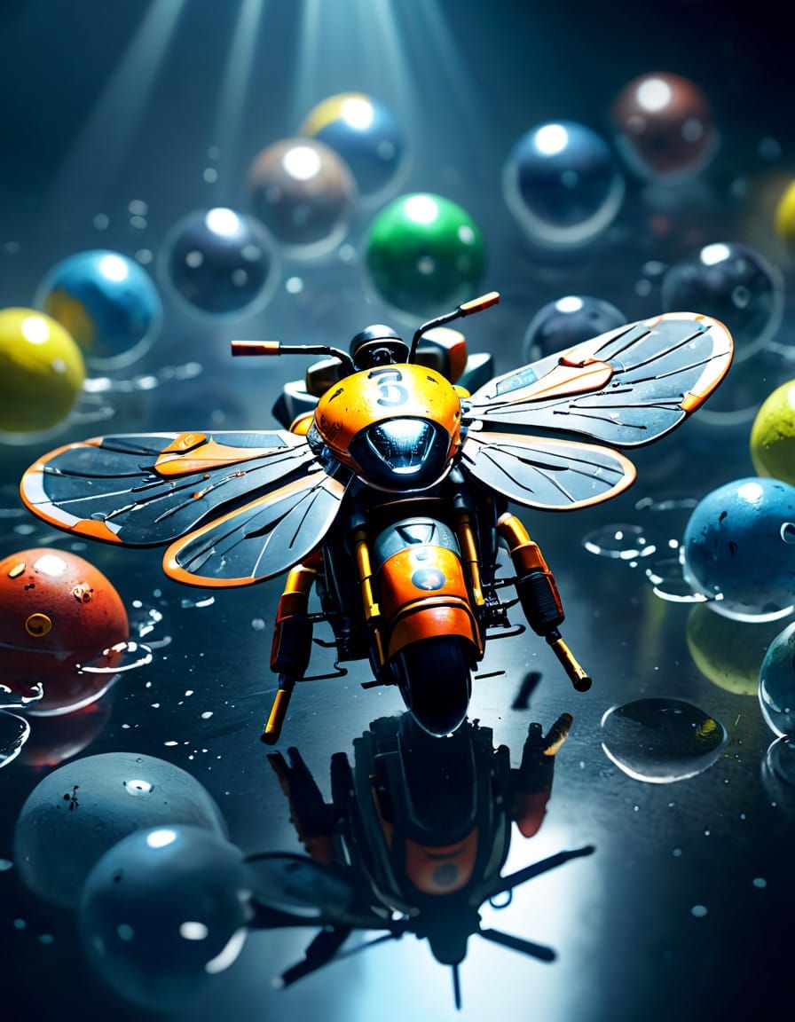 Cinematic Watercolor Art with Ray Tracing Reflections