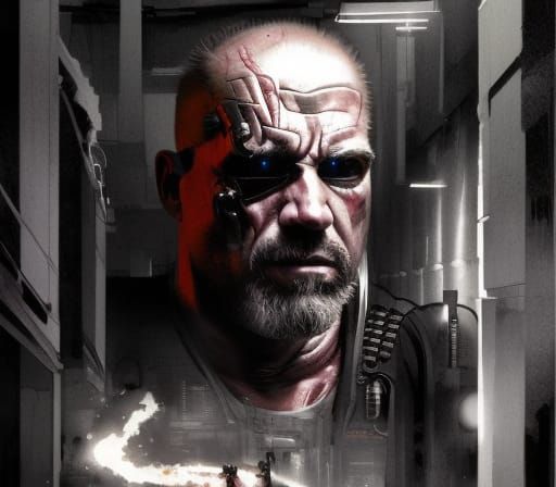 Bill Goldberg as the terminator.