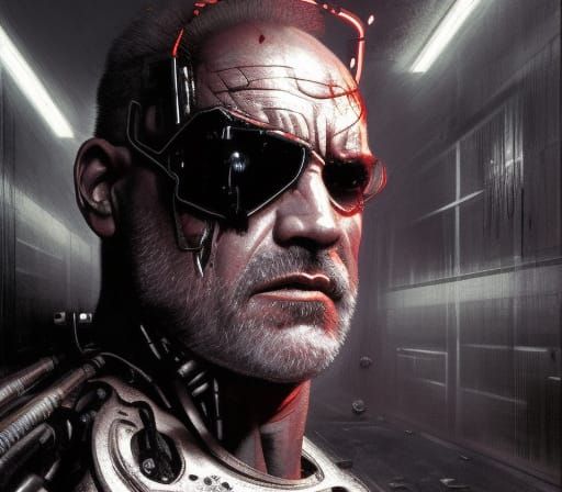 Bill Goldberg as the terminator.