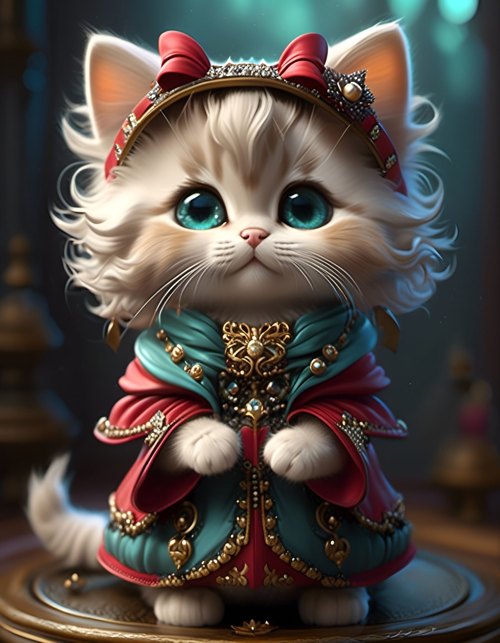 Adorable Curly Fur Kitten