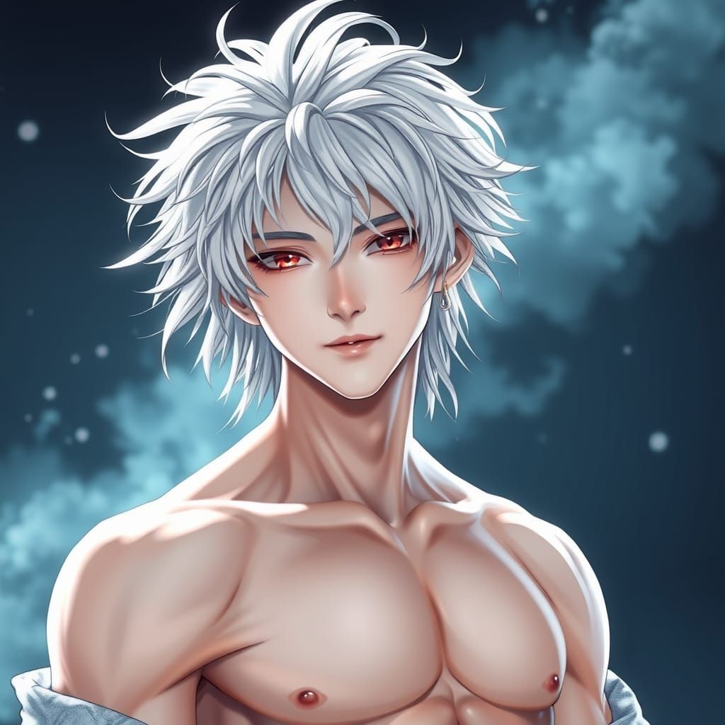 Ethereal Korean Prince in Hyper-Realistic 3D Anime Style