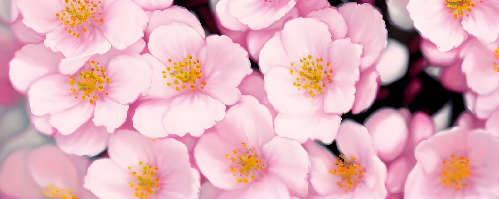 Vibrant Cherry Blossoms in Varied Hues