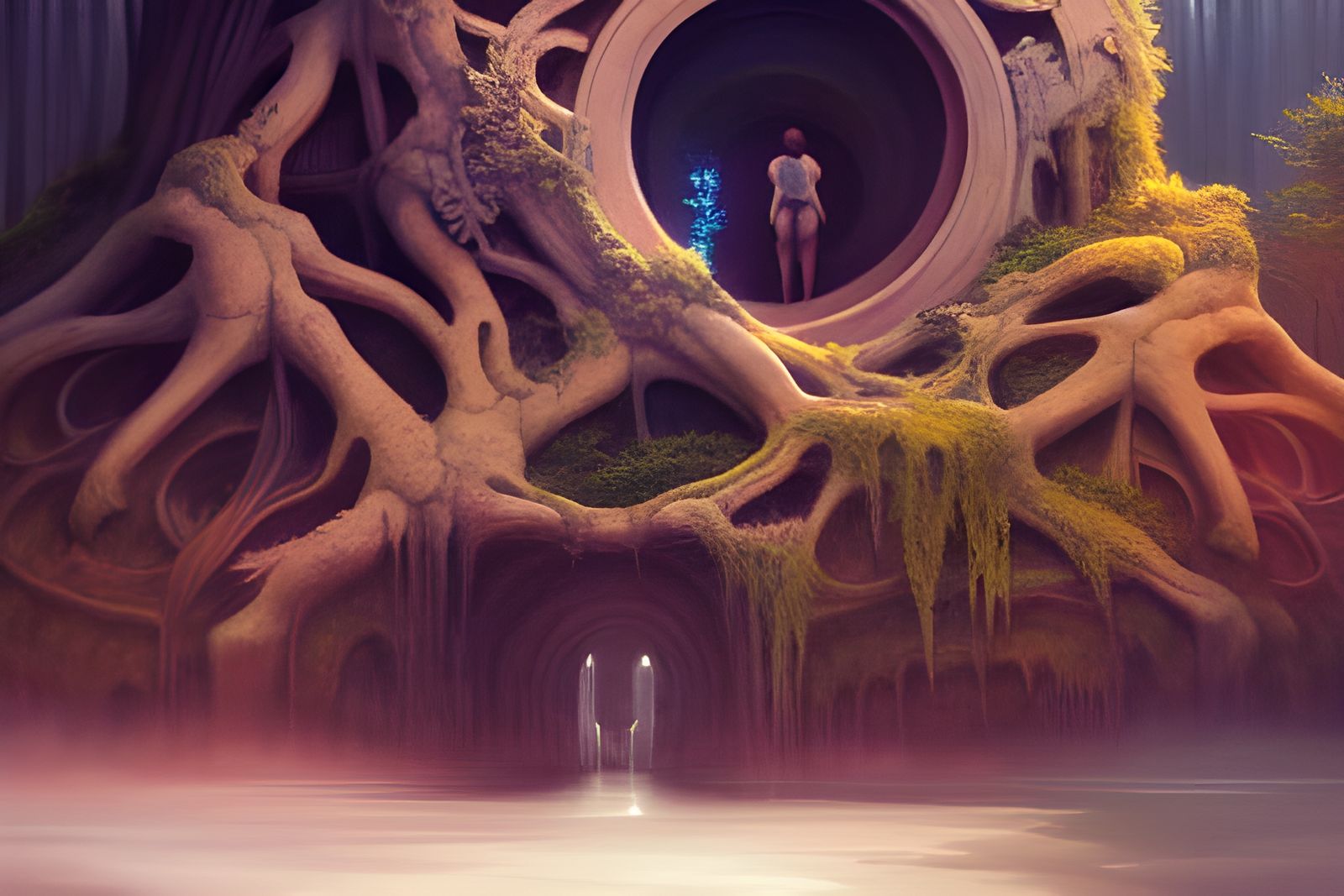 Ornate Stargate to Utopia in Hollow Earth Ruins