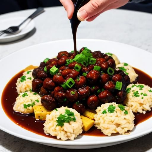 Abstract Food Art Generated by AI