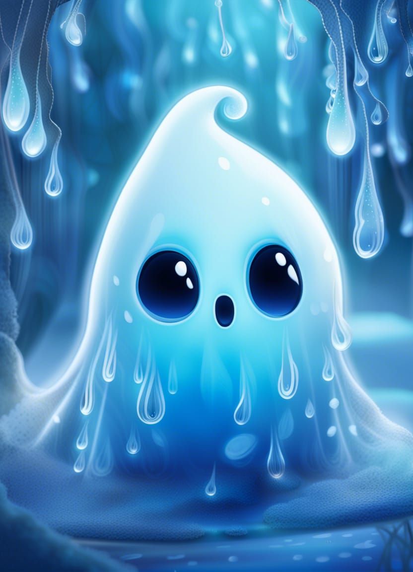 Cute snow ghost
