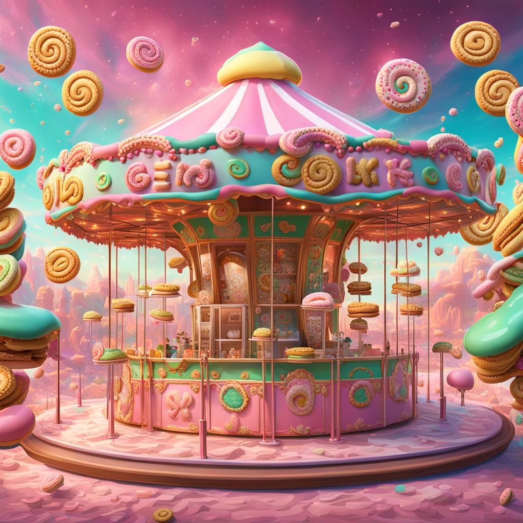 Fantastical Infinity Carousel with Candy Details