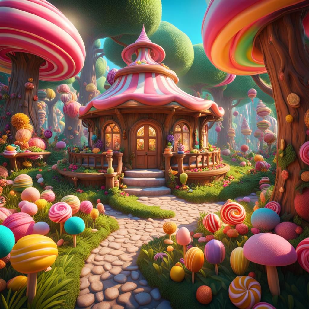 Candy Wonderland: A Fairytale Forest of Sweets