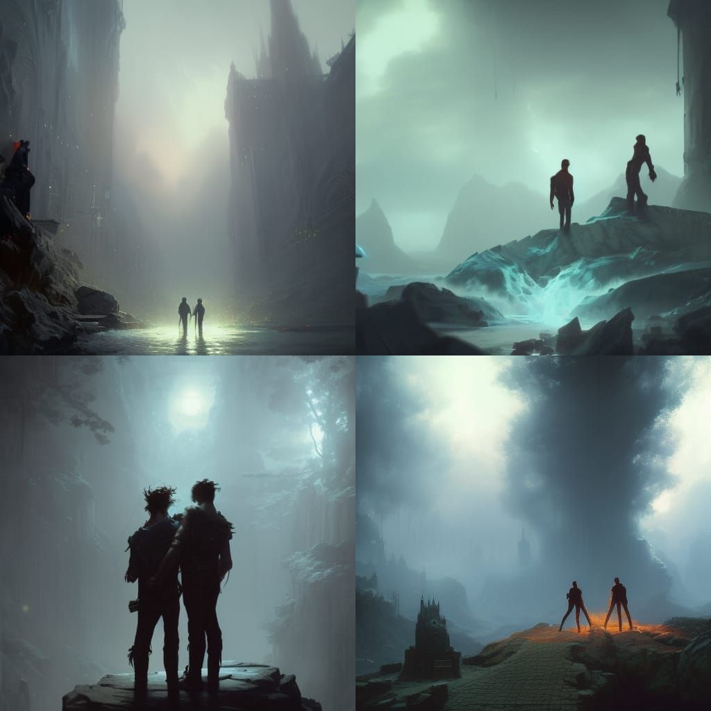 Gay Men in Love: 80s Dark Fantasy Art