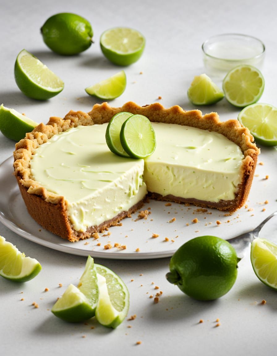 Decadent Key Lime Pie in a Graham Cracker Crust