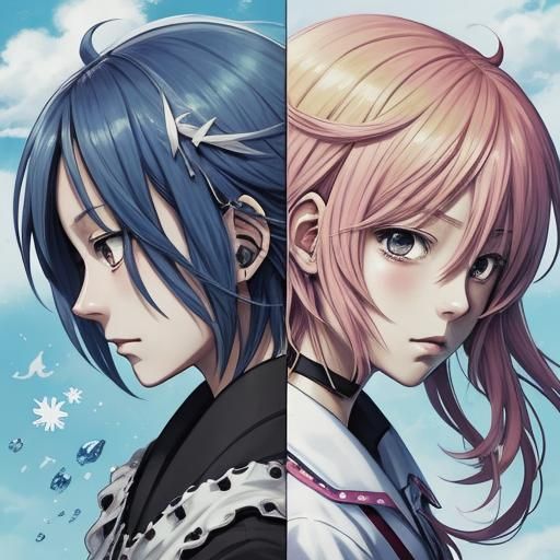 Anime-Style Character Portrait in Key Visual Style