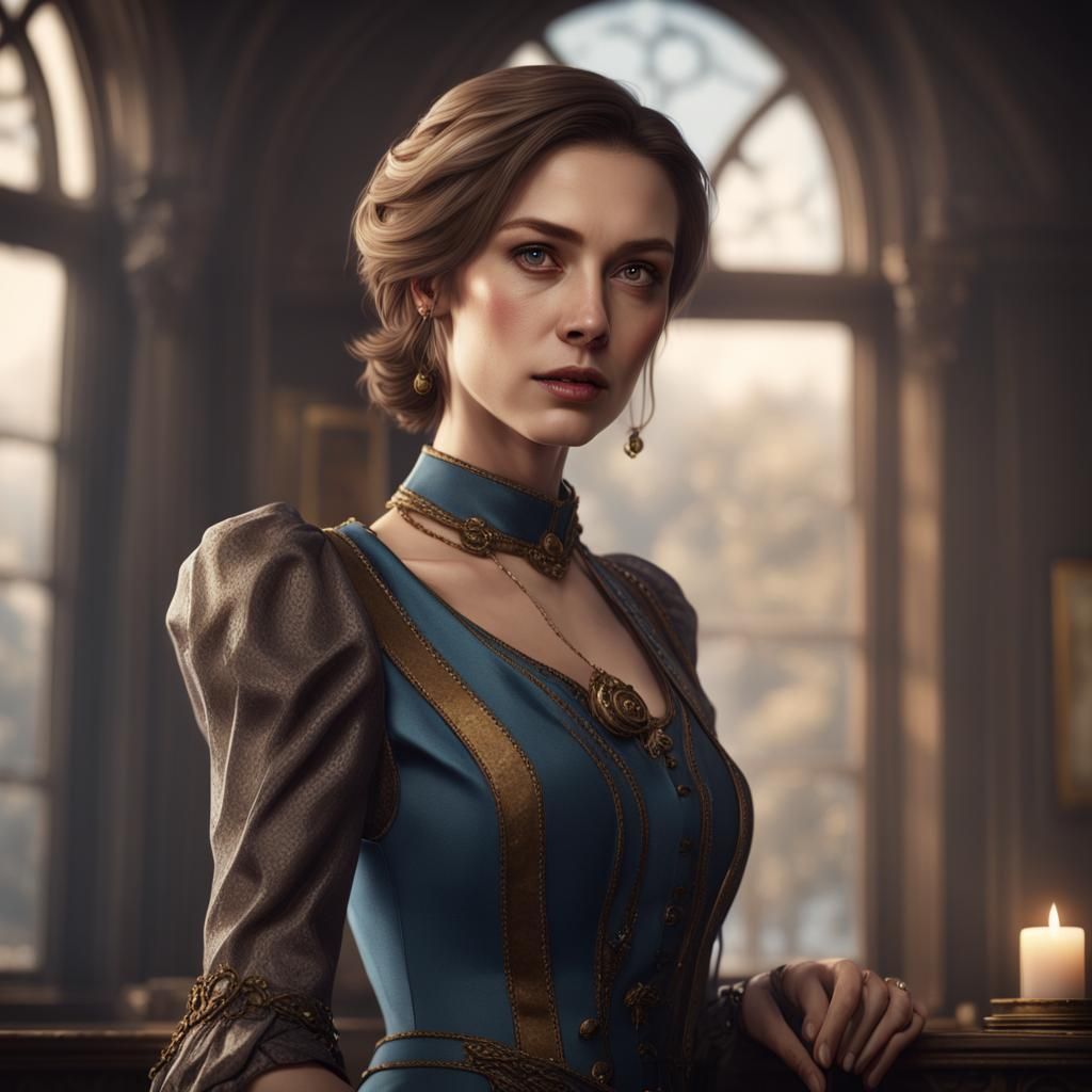 Grace The Human: Detailed Fantasy Concept Art