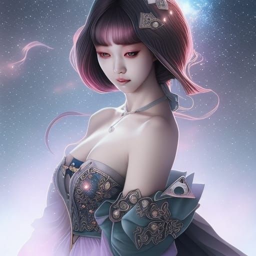 Photorealistic Dice Maiden Portrait in 3D Cinematic Style