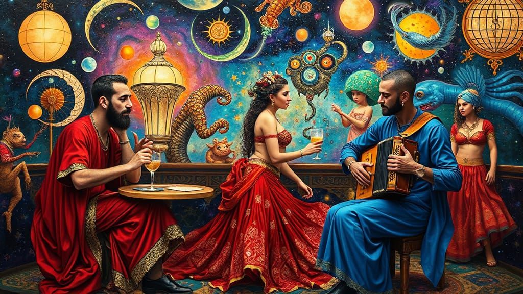 Psychedelic Utopia: Sacred Geometry in Bosch Style