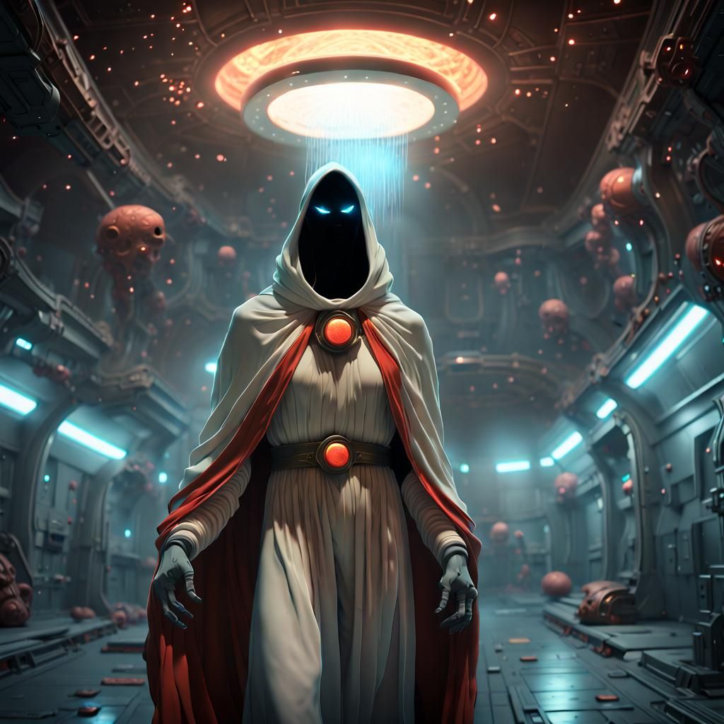 Horrific Galactic Space Ghost in Dark Fantasy Art