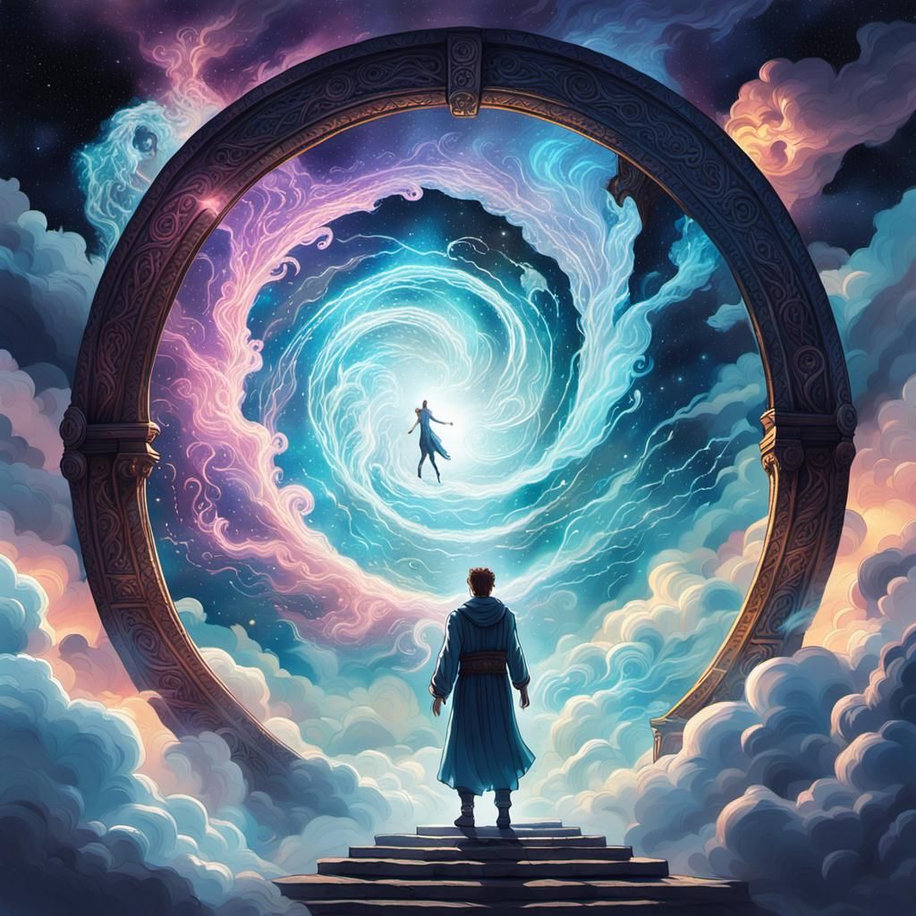 Ethereal Portal Fantasy Concept Art in Dreamlike Style