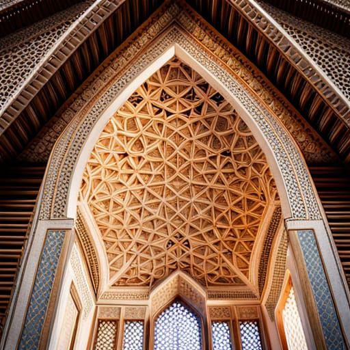 Detailed Mudéjar Plasterwork and Wooden Ceilings