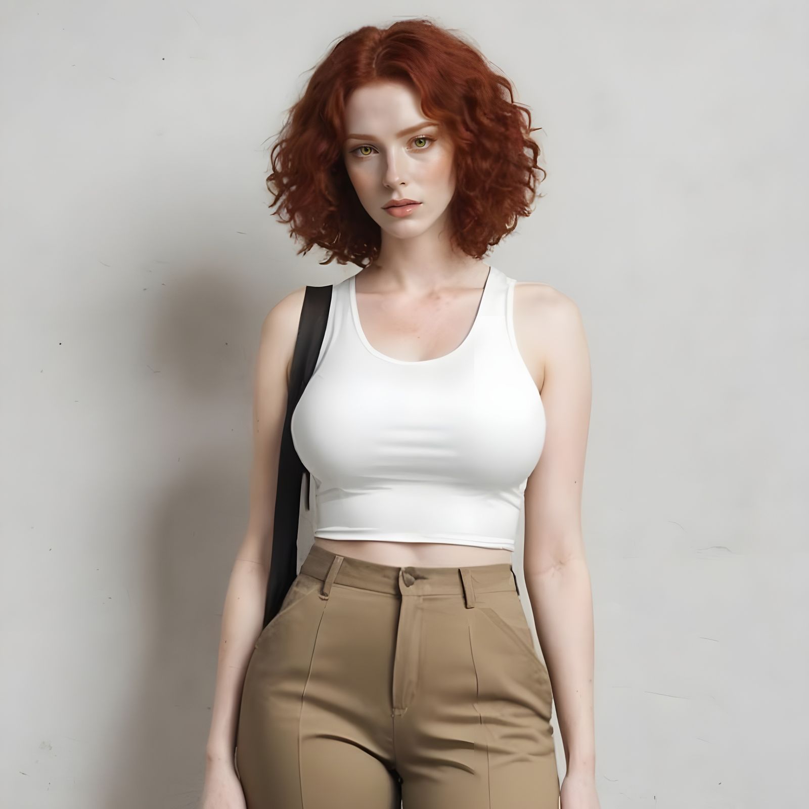 Young Woman with Red Hair Portrait