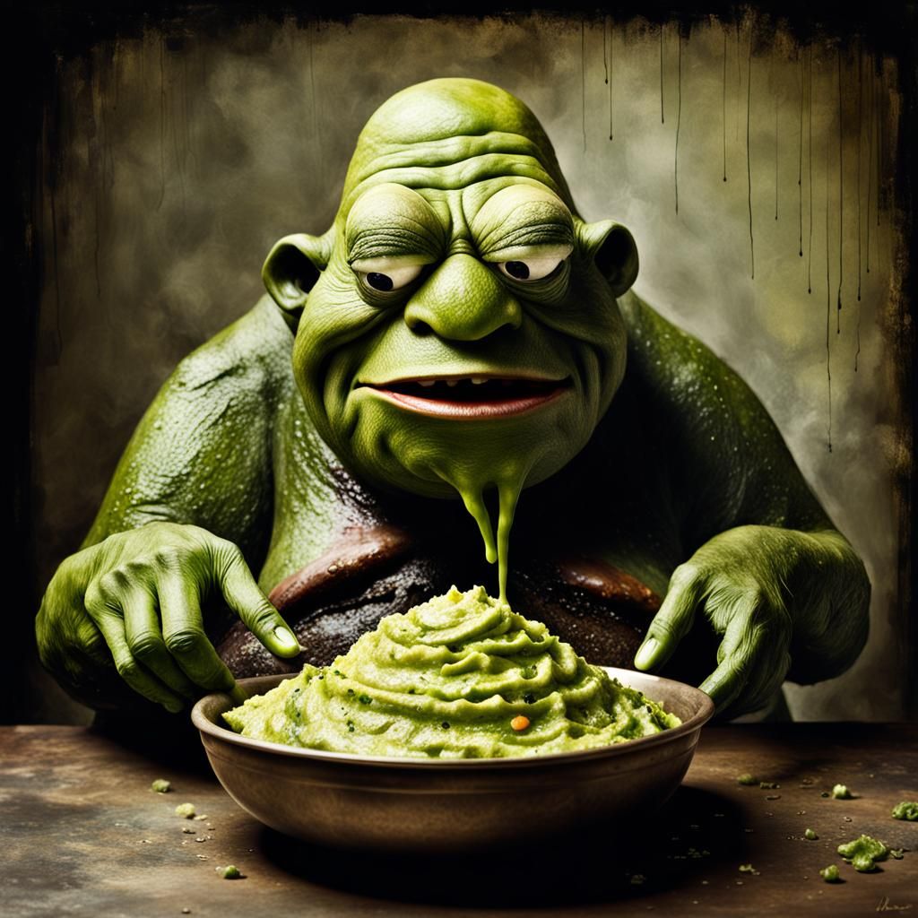 Demonic Cyborg Bear Portrait in Volcanic Hyperspace