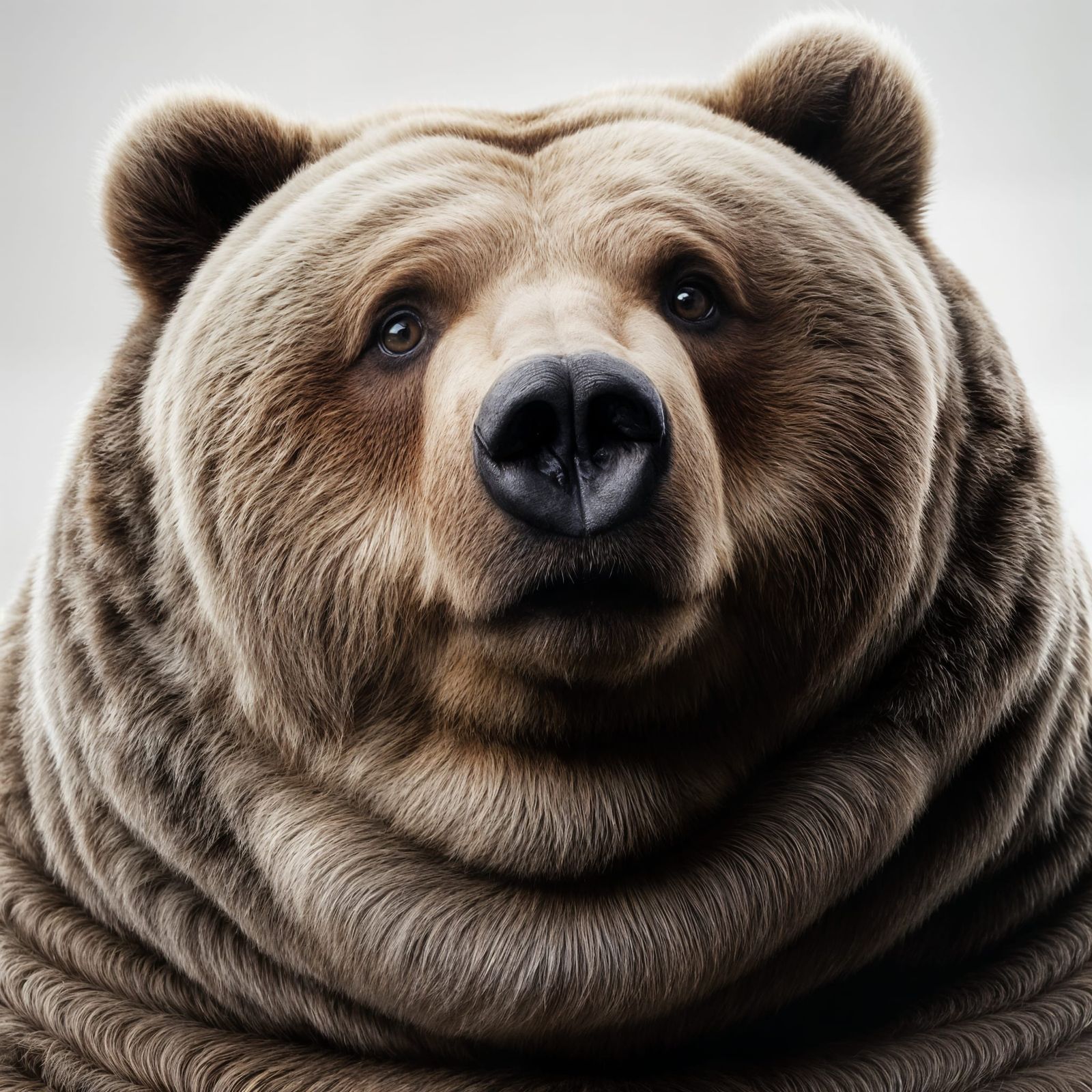 Obese Grizzly Bear Exudes Sarcastic Excitement