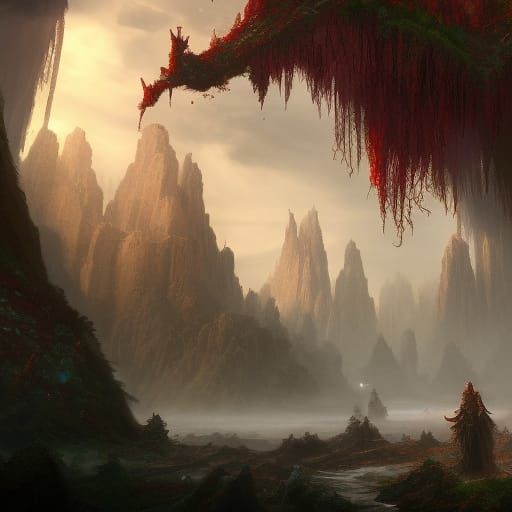 Fantastical Seelie Detailed Matte Painting