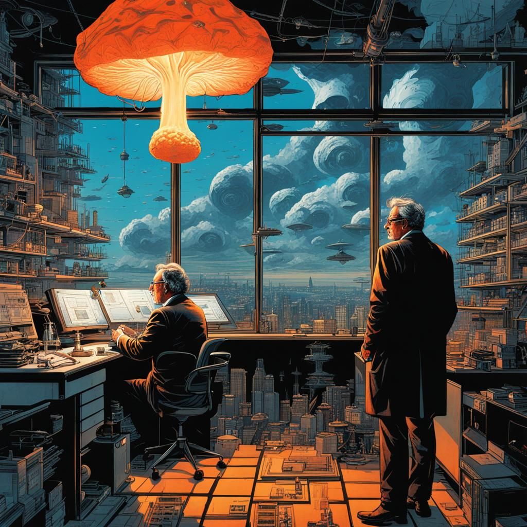 Mad Scientist's Lab: A Sci-Fi Illustration