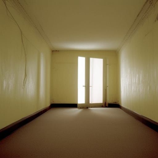 Disturbing View of the Backrooms Liminal Space