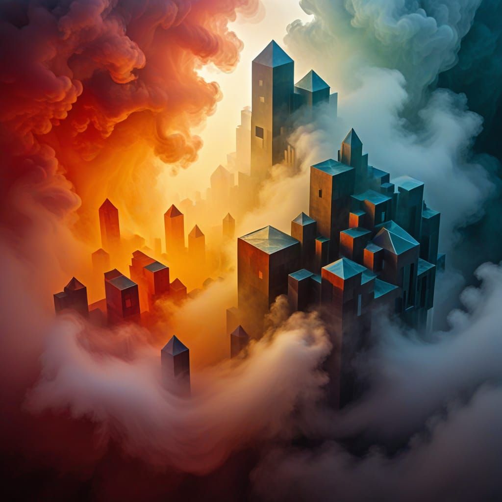 Volumetric Optical Illusions in Geometric Harmony