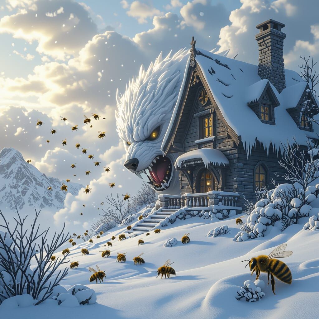 Winter must come soon
Howling North Wind brings the storms
Hope the bees are warm