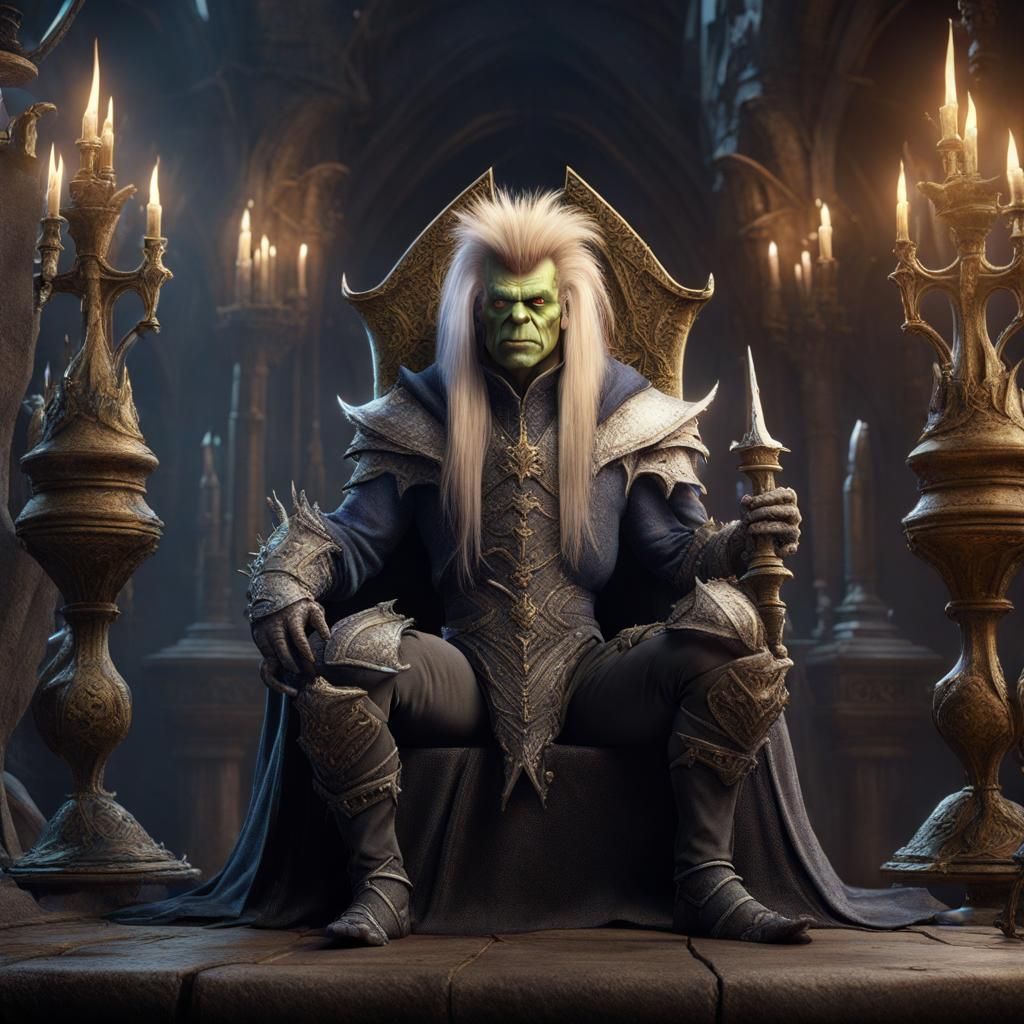 Jareth as Medieval King: Fantasy Concept Art