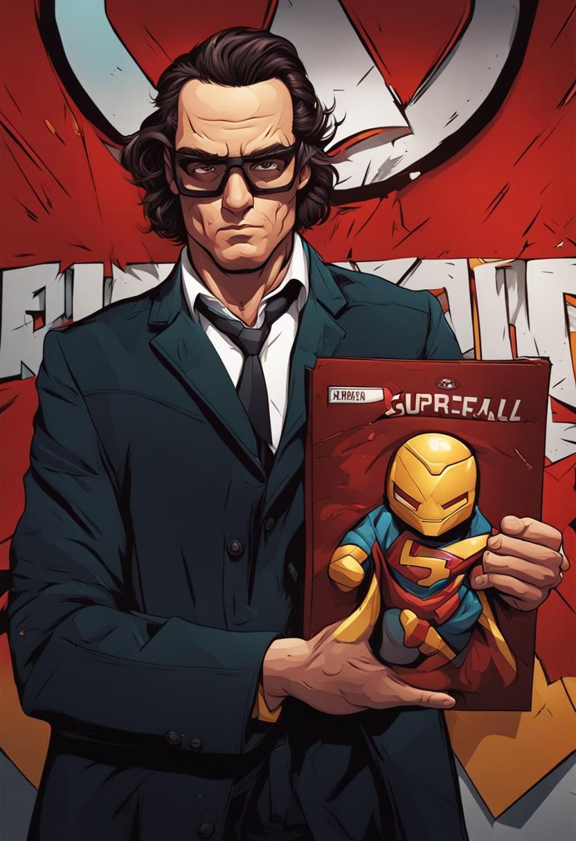 Superhero Characters in Comic Book Style