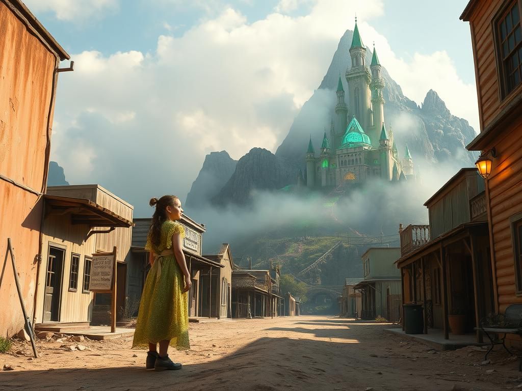 Ethereal Witch in Glass Castle: Fantasy Art