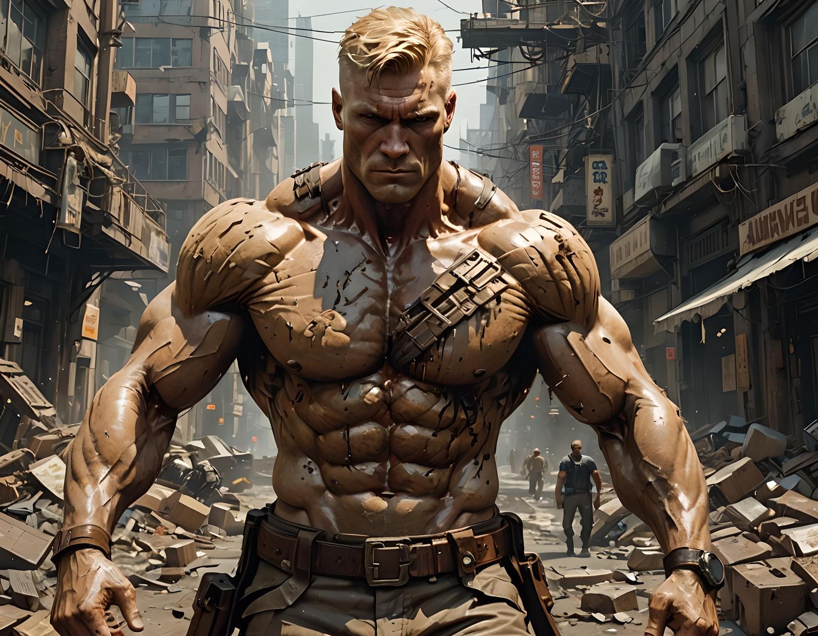 Bronze Adventurer: Hyperdetailed Matte Painting