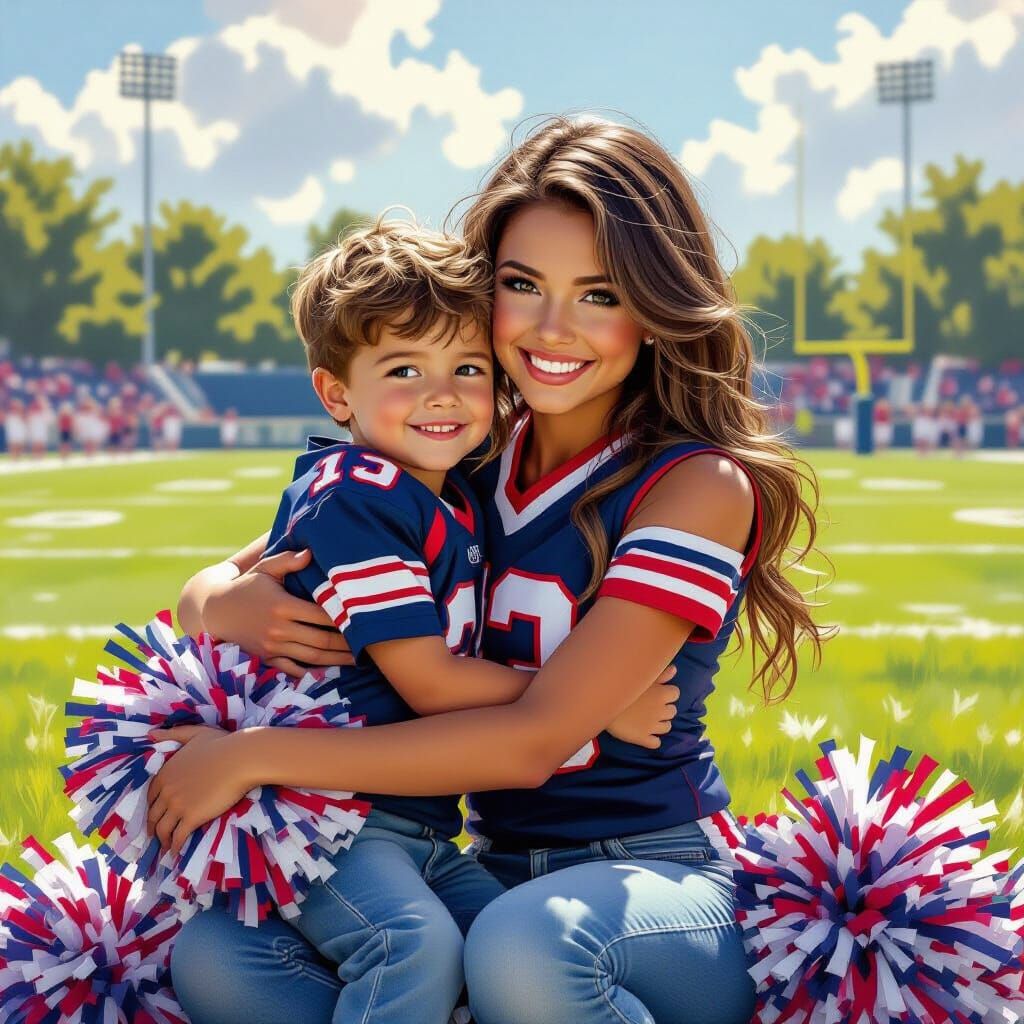 Little Brother Protects Cheerleader Sister in Realistic Styl...