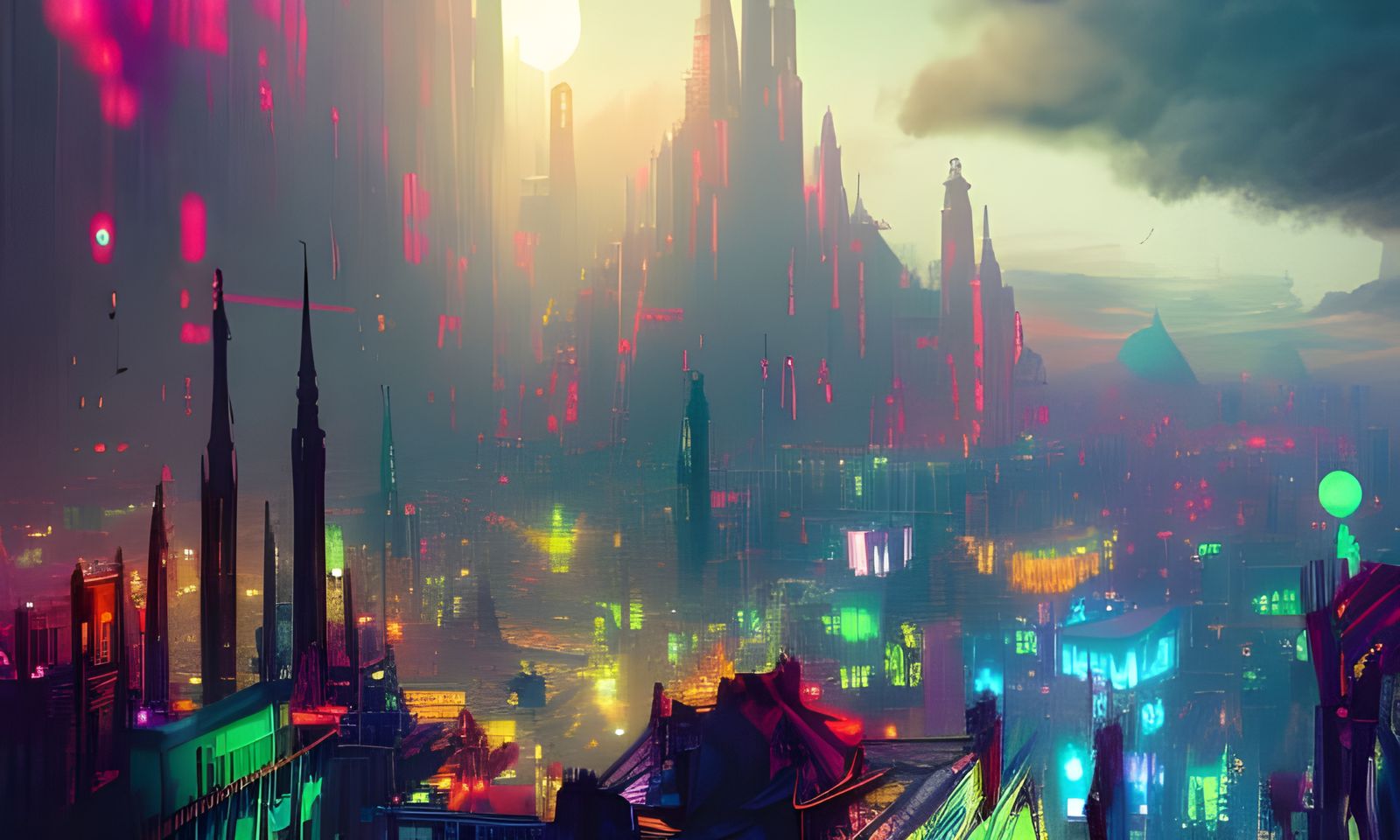 gothic neon city 2