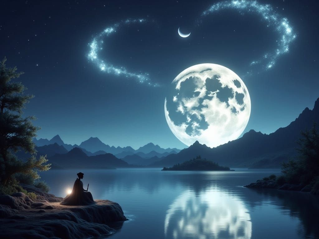 German 'Gute Nacht' Sign in Twilight Cityscape