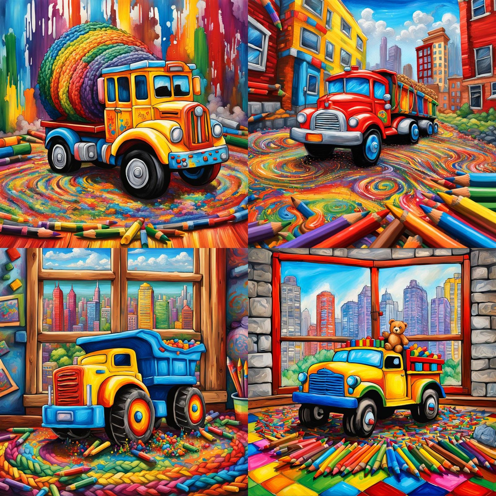 Toy Truck Art