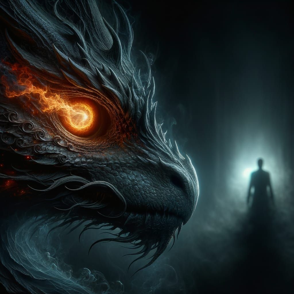 Dragon's Gaze: A Cave Encounter