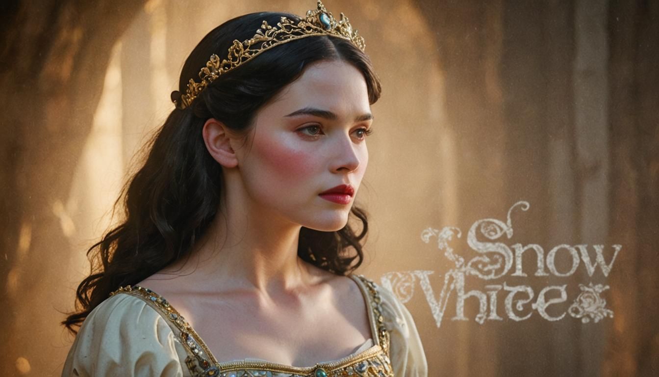 Snow White Portrait in High-Fantasy Digital Art Style